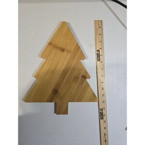 Christmas Tree Cutting Board Charcuterie Board Small Wood NWOT